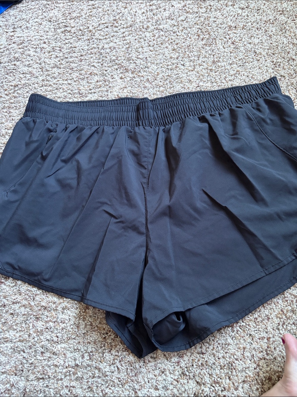 all in motion Black Women’s Athletic Shorts with Elastic Waist